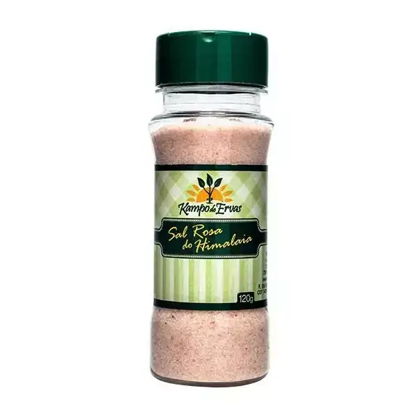 Sal Rosa do Himalaia PURO frasco 120 g Kampo de Ervas