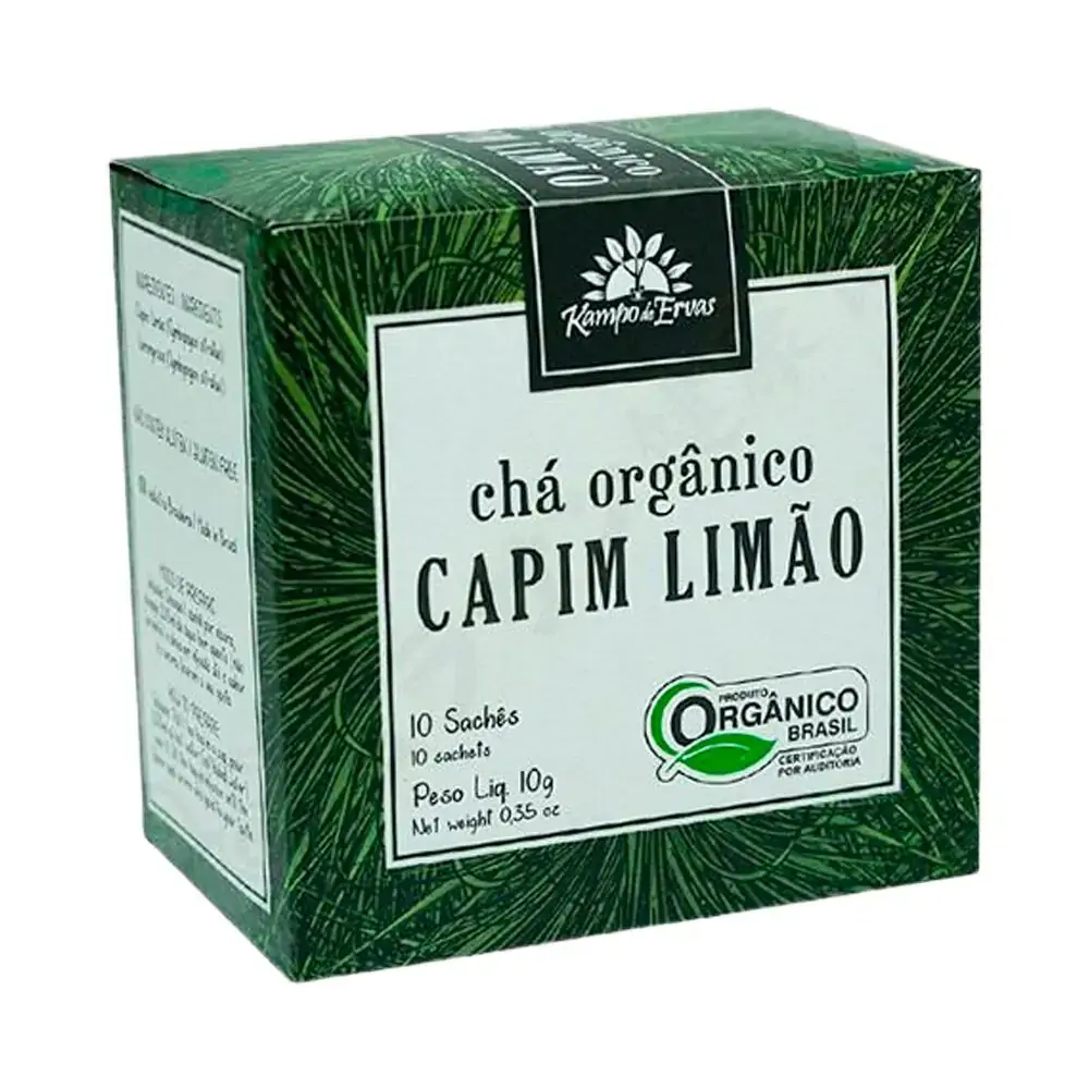 Capim Limão Orgânico Chá Certificad 10 sachês Kampo de Ervas
