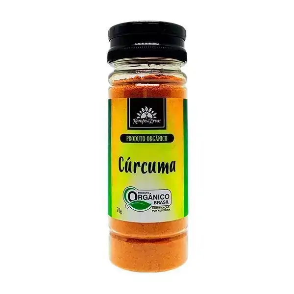 Cúrcuma Orgânica PURA Kampo de Ervas 70g Cúrcuma Longa