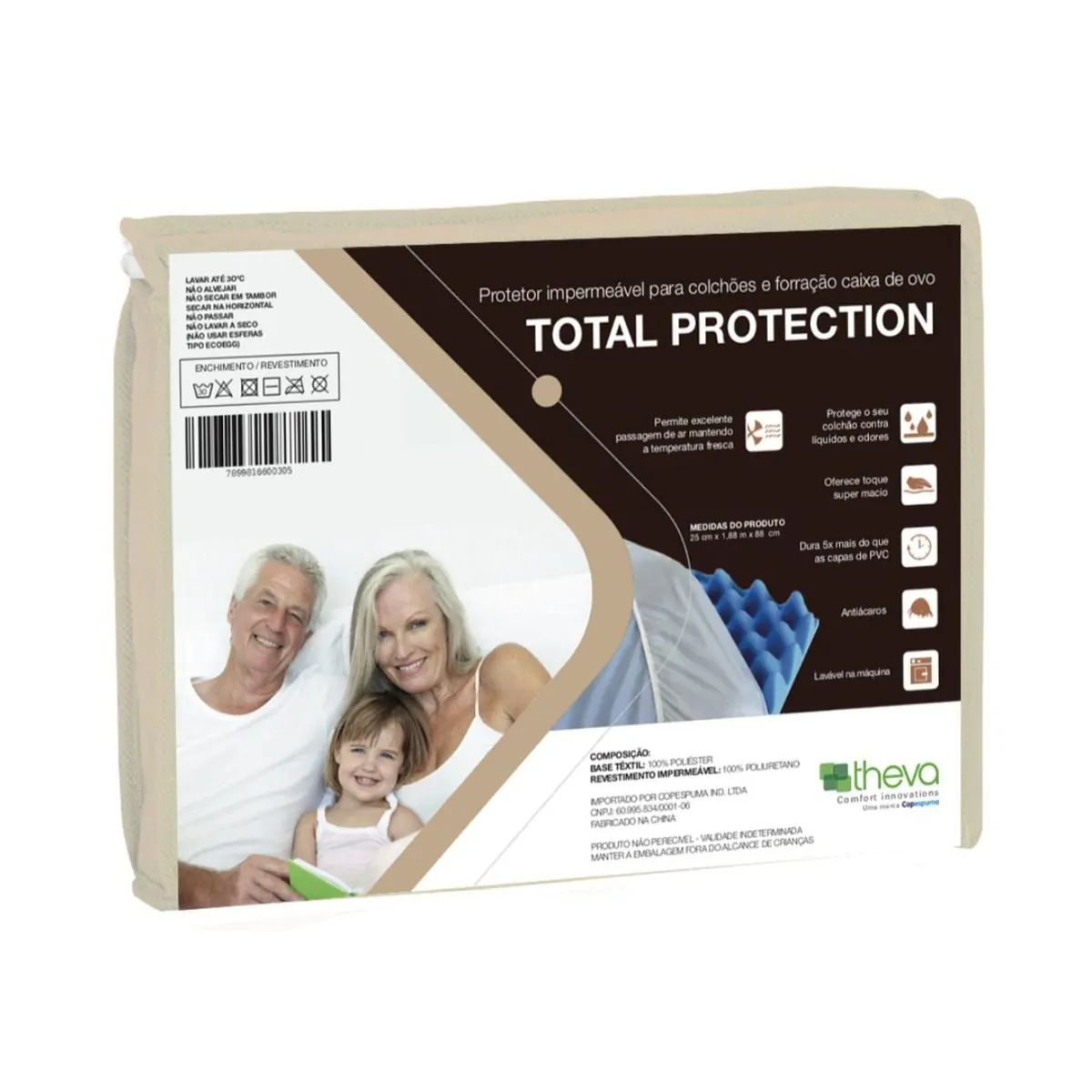 Protetor Impermeável Para Colchão Total Protection - Tam: Queen