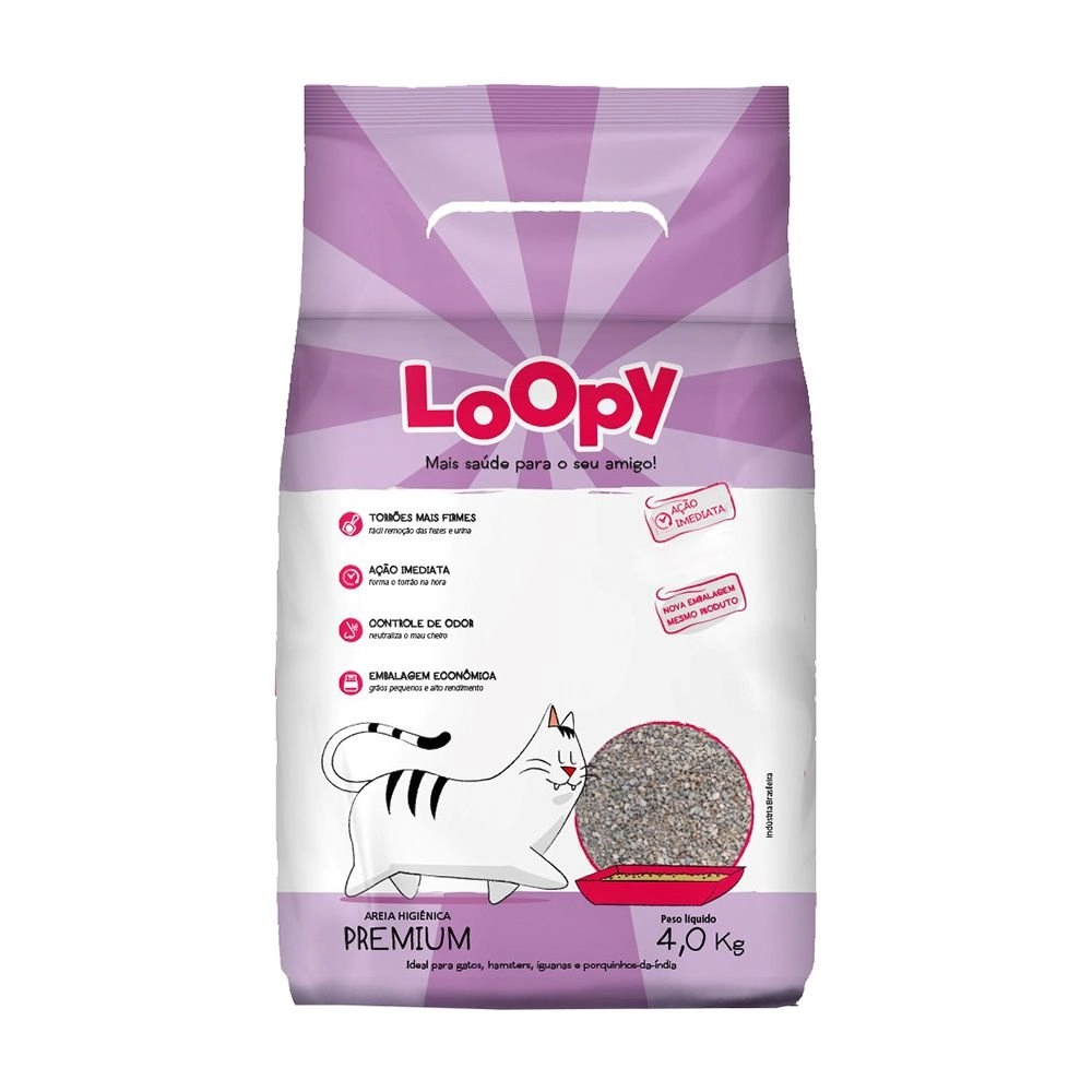 Areia P/ Gatos Loopy 4kg