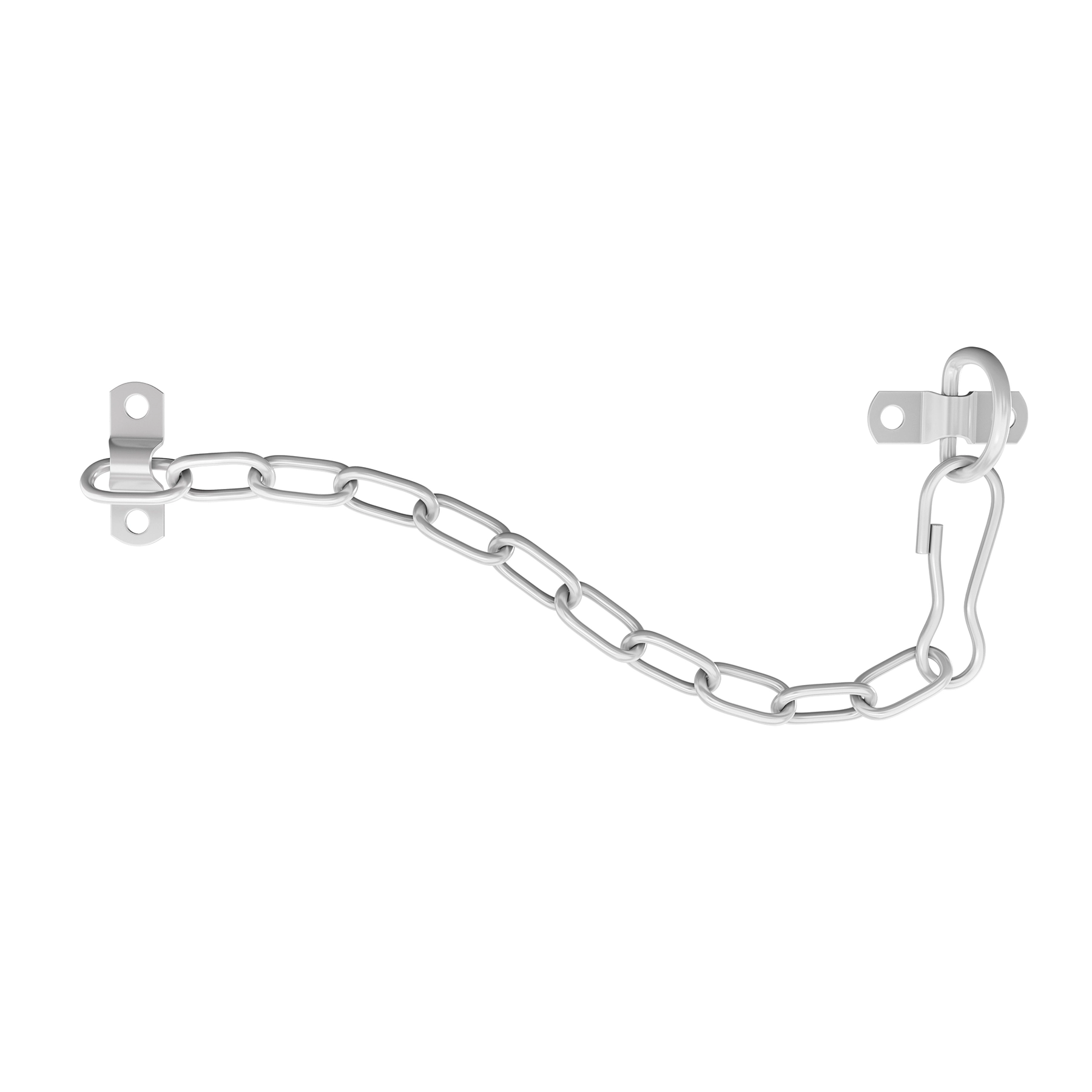 Corrente Limitadora para Janela Basculante Mosquetão Aço Branco 1 peça