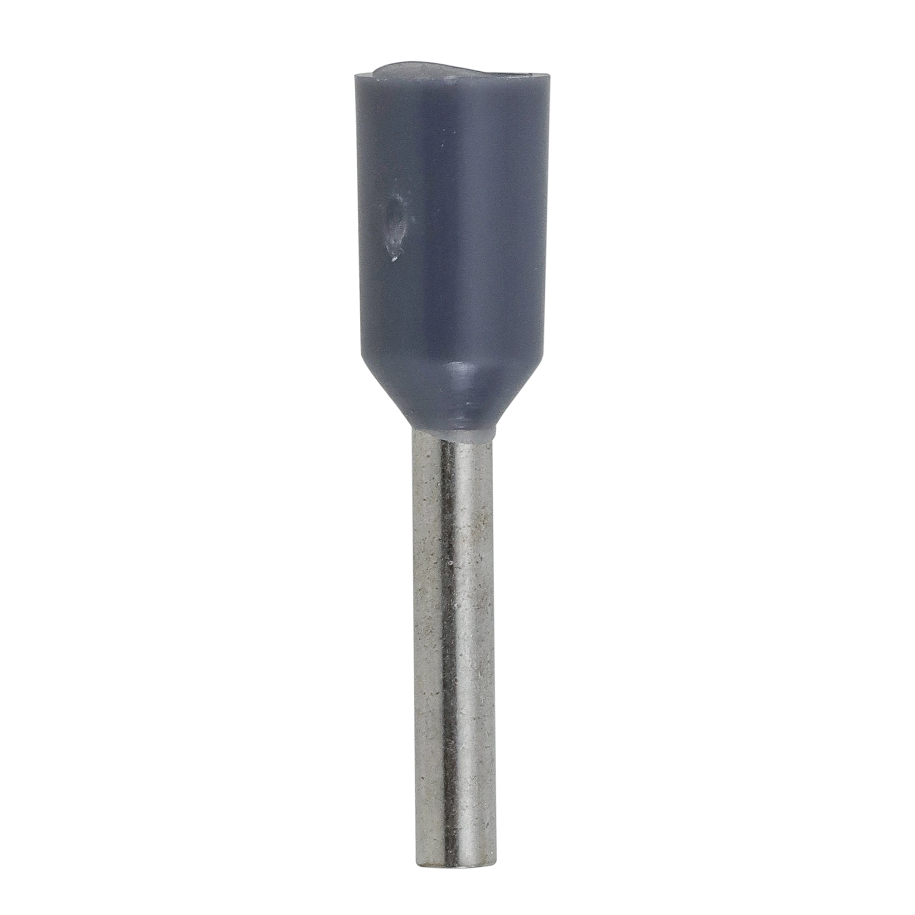 Terminal Isolado Tubolar Simples Cinza 0,75mm² C8 20Pçs Sforplast