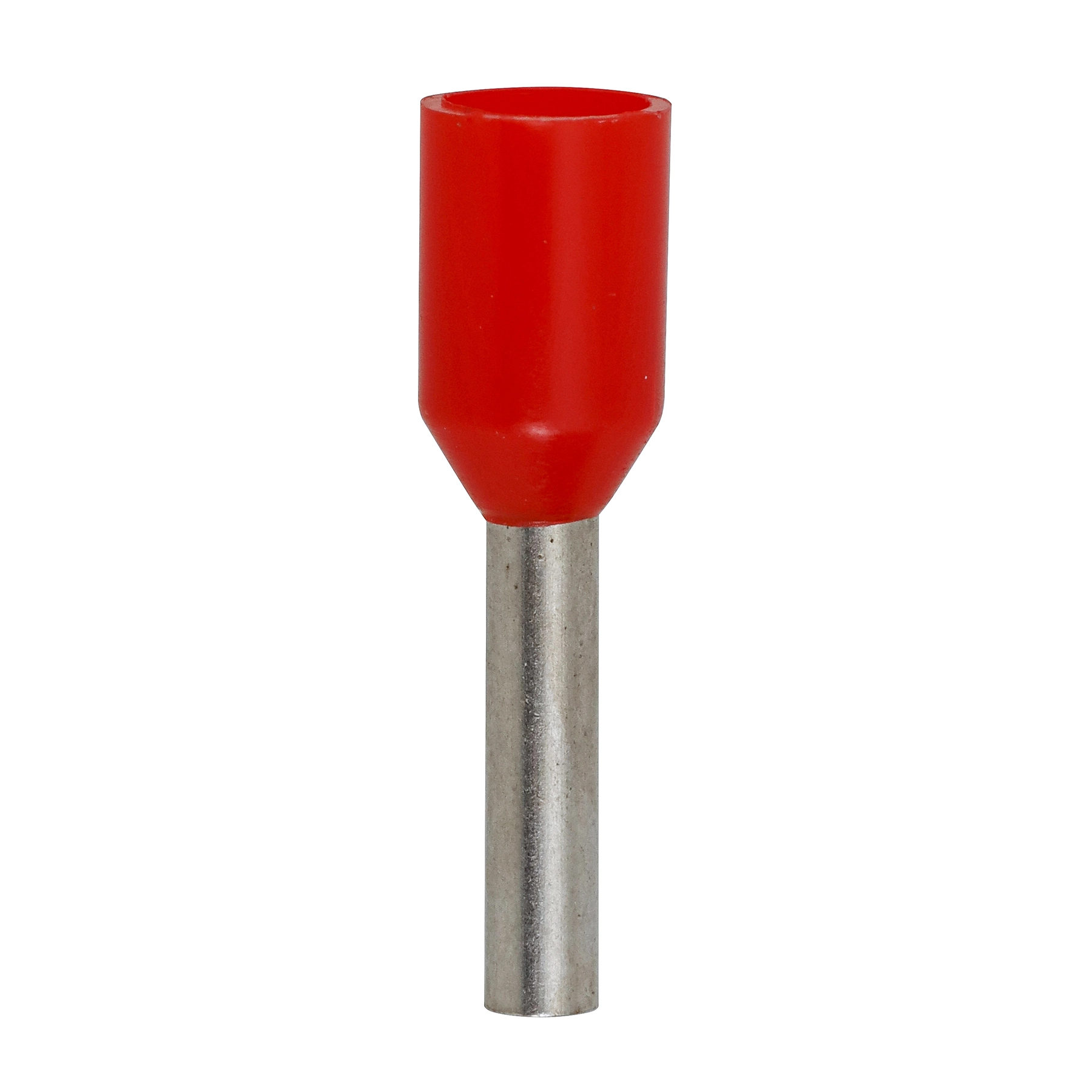 Terminal Isolado Tubolar Simples Vermelho 1,0mm² C8 20Pçs Sforplast