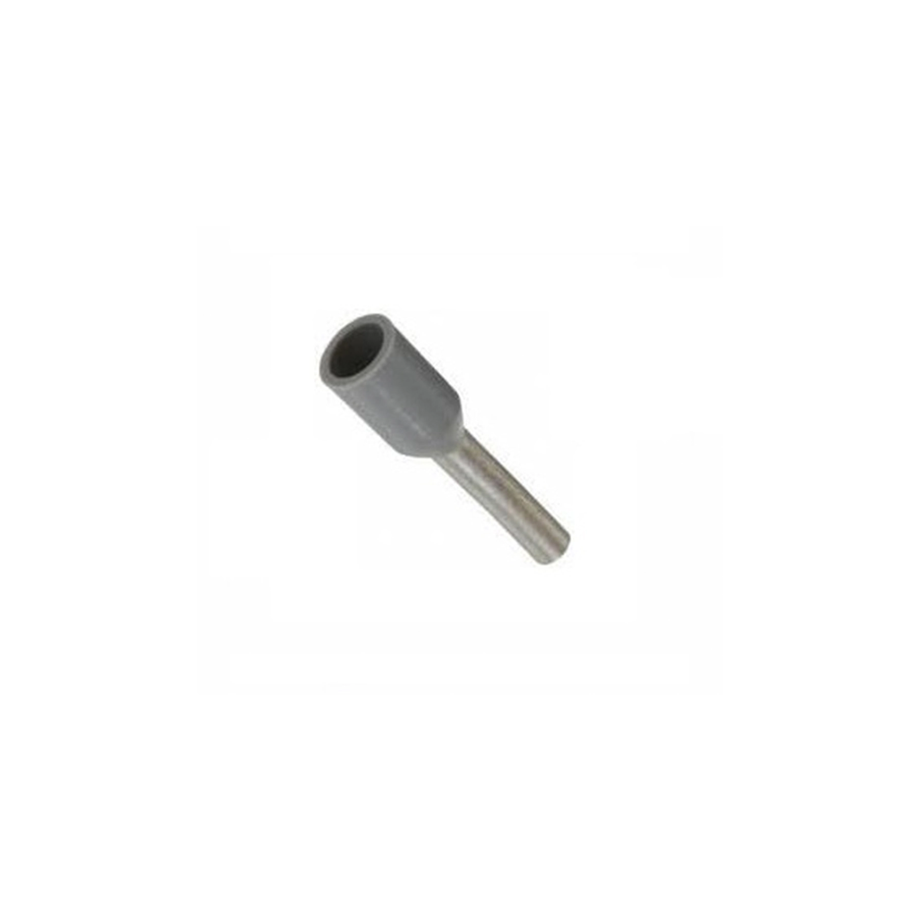 Terminal Isolado Tubolar Simples Cinza 4,0mm² C10 20Pçs Sforplast