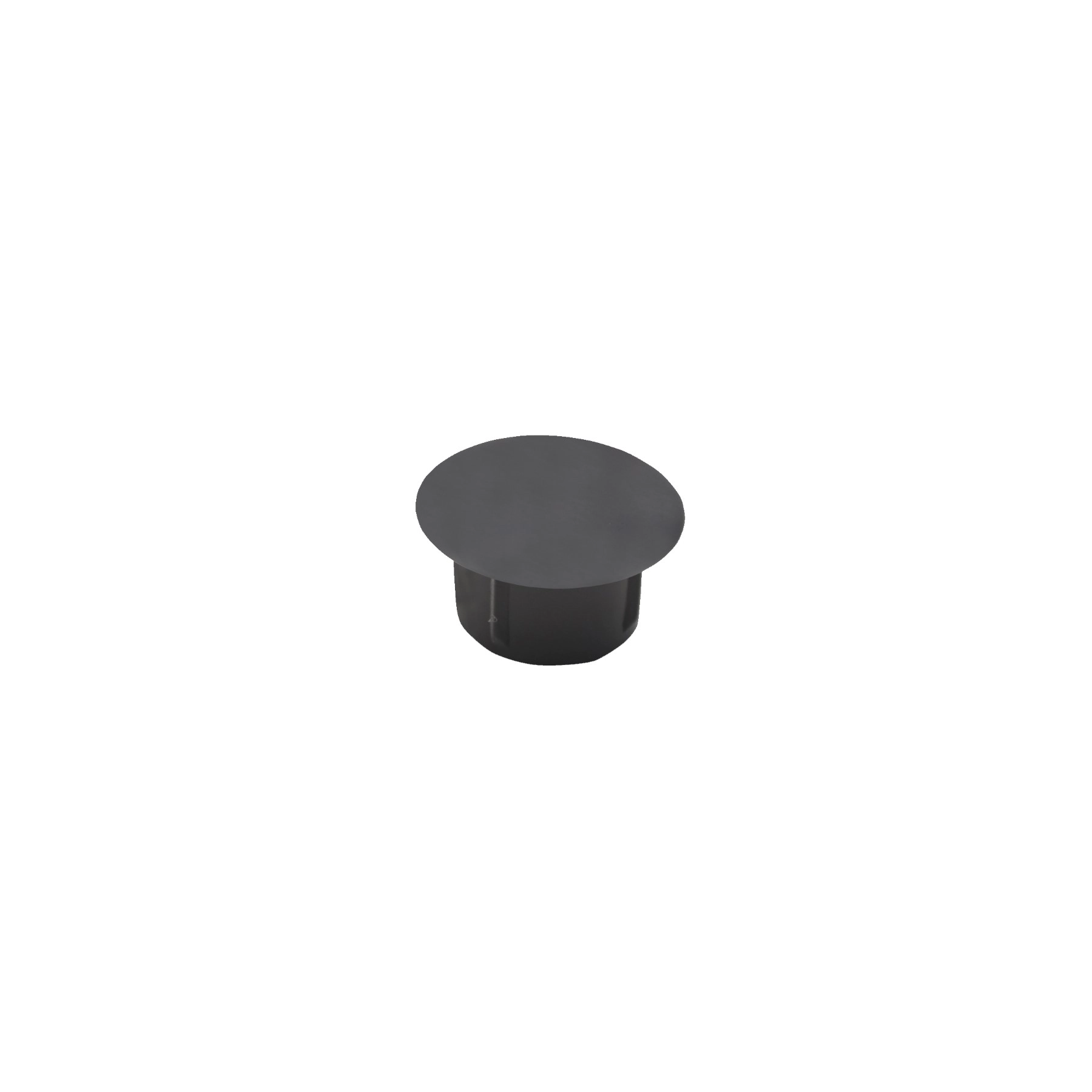 Tapa Furo 6mm Preto Encaixe para Móveis Sfor 20 peças