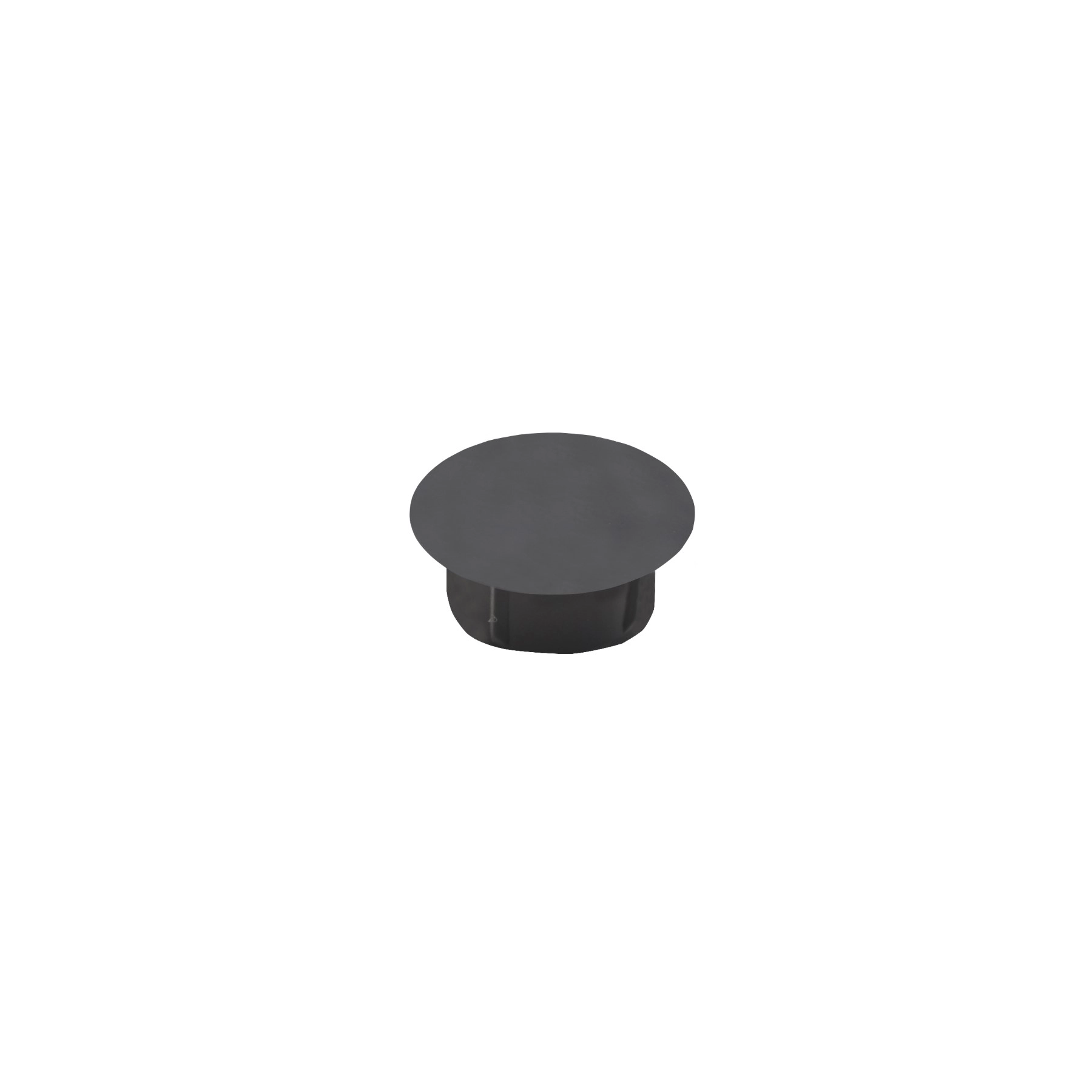 Tapa Furo 12mm Preto Encaixe para Móveis Sfor 20 peças