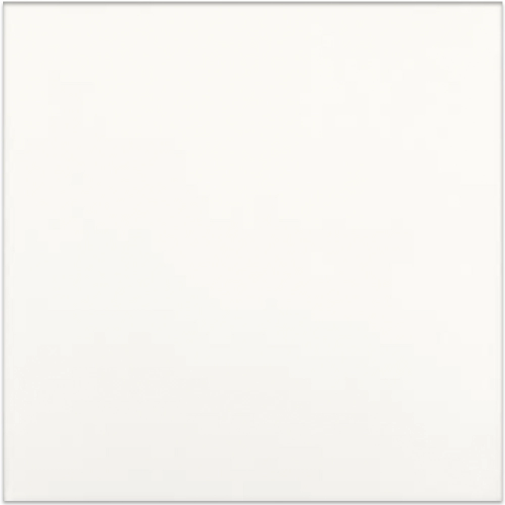 Piso Cerâmico Monocolor Branco Brilhante Borda Arredondada Interno 60x60cm Infinita Branco Pointer