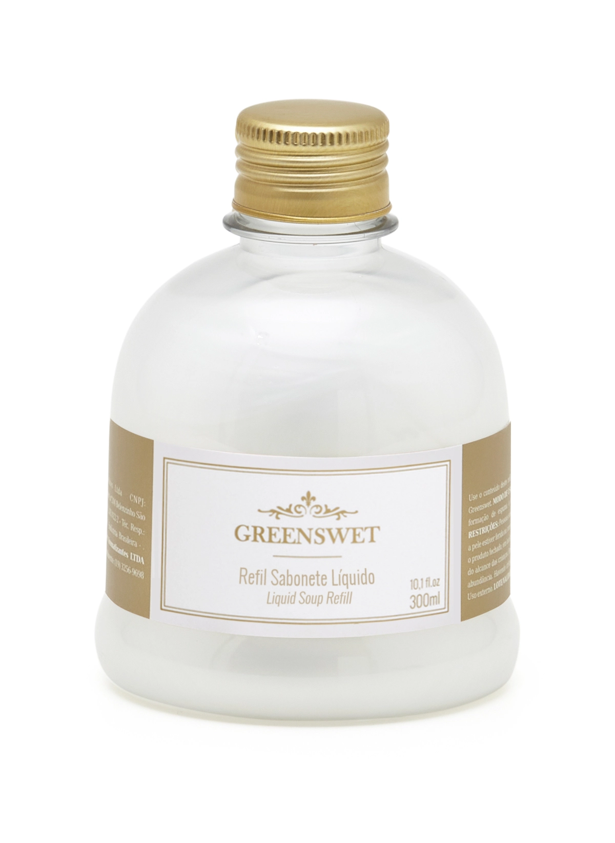 Refil Sabonete Liquido Cha Branco 300ml Rf04 Greens Wet