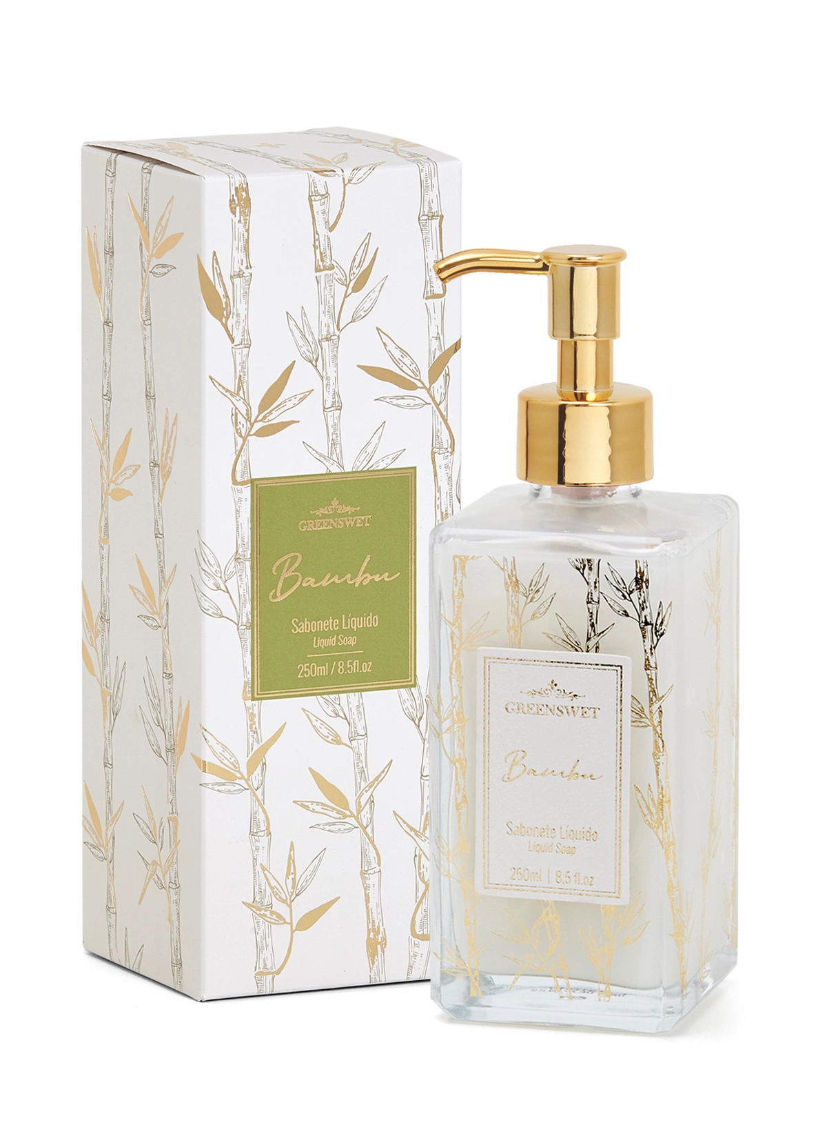 Saboneteira Bambu 250ml 307 Greens Wet