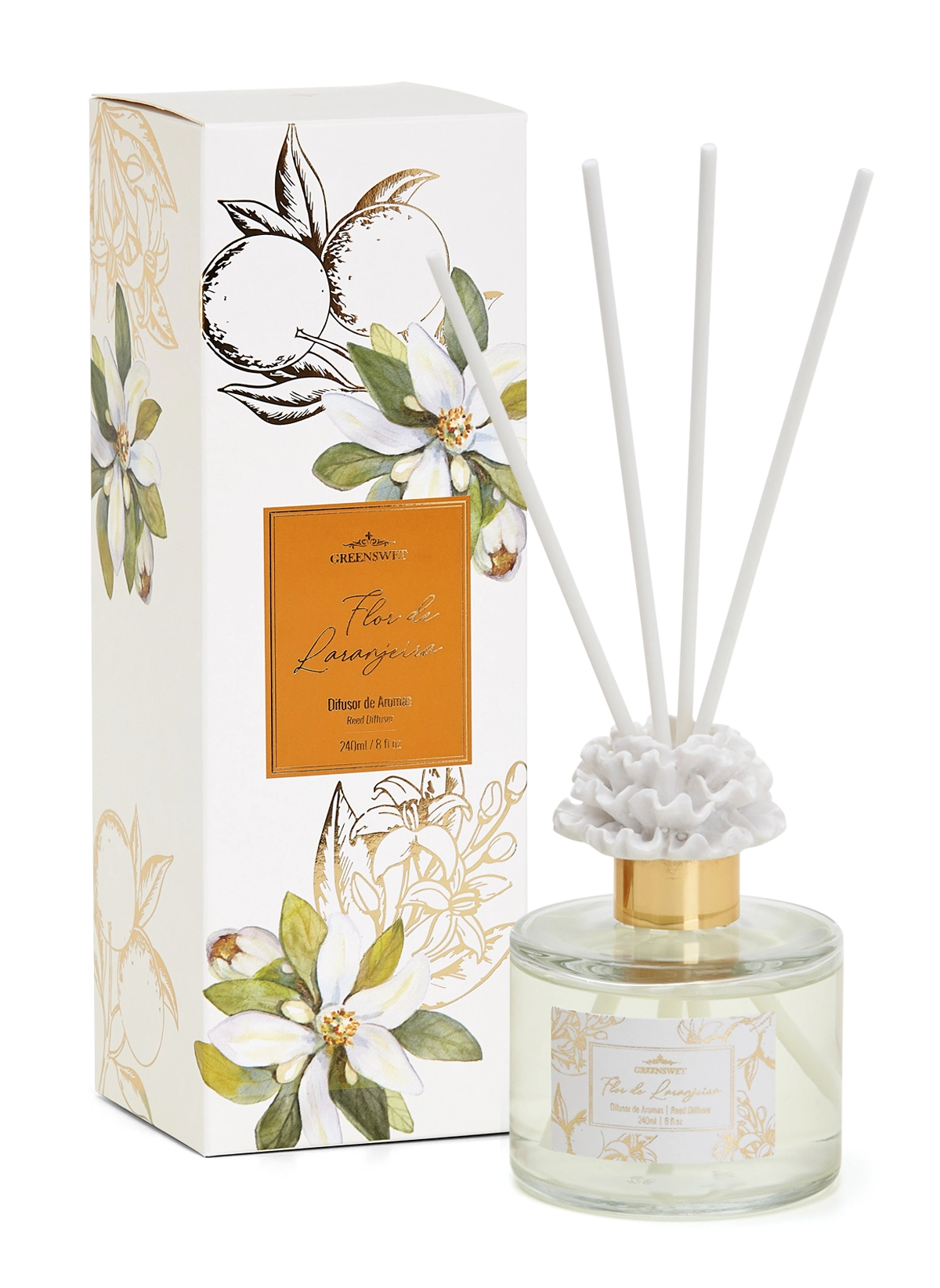 Difusor De Aromas Flor De Laranjeira 240ml 1113 Greens Wet