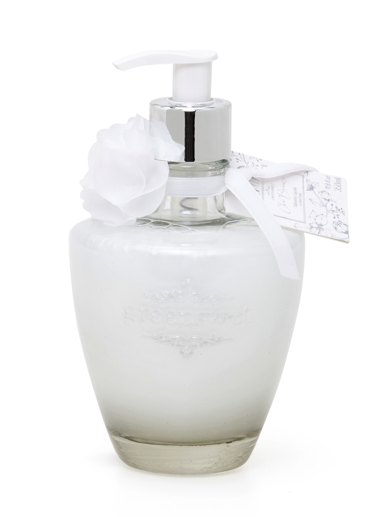 Saboneteira Cha Branco 350ml 852 Greens Wet