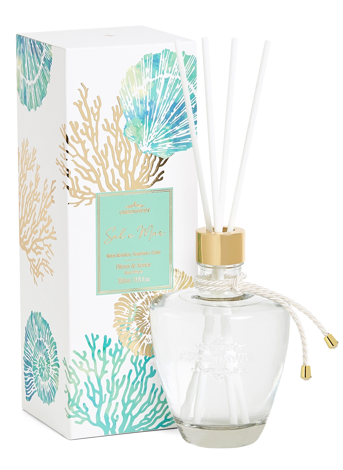 Difusor Aromas Sal E Mar 350ml Sm02 Greens Wet