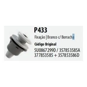 Grampo do Friso da Tampa Traseira - PLAST CAR P433
