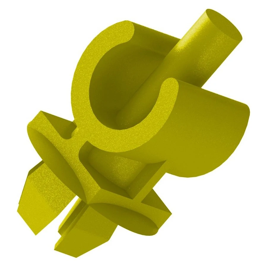 Grampo da Vareta do Capô Amarelo - PLAST CAR P446