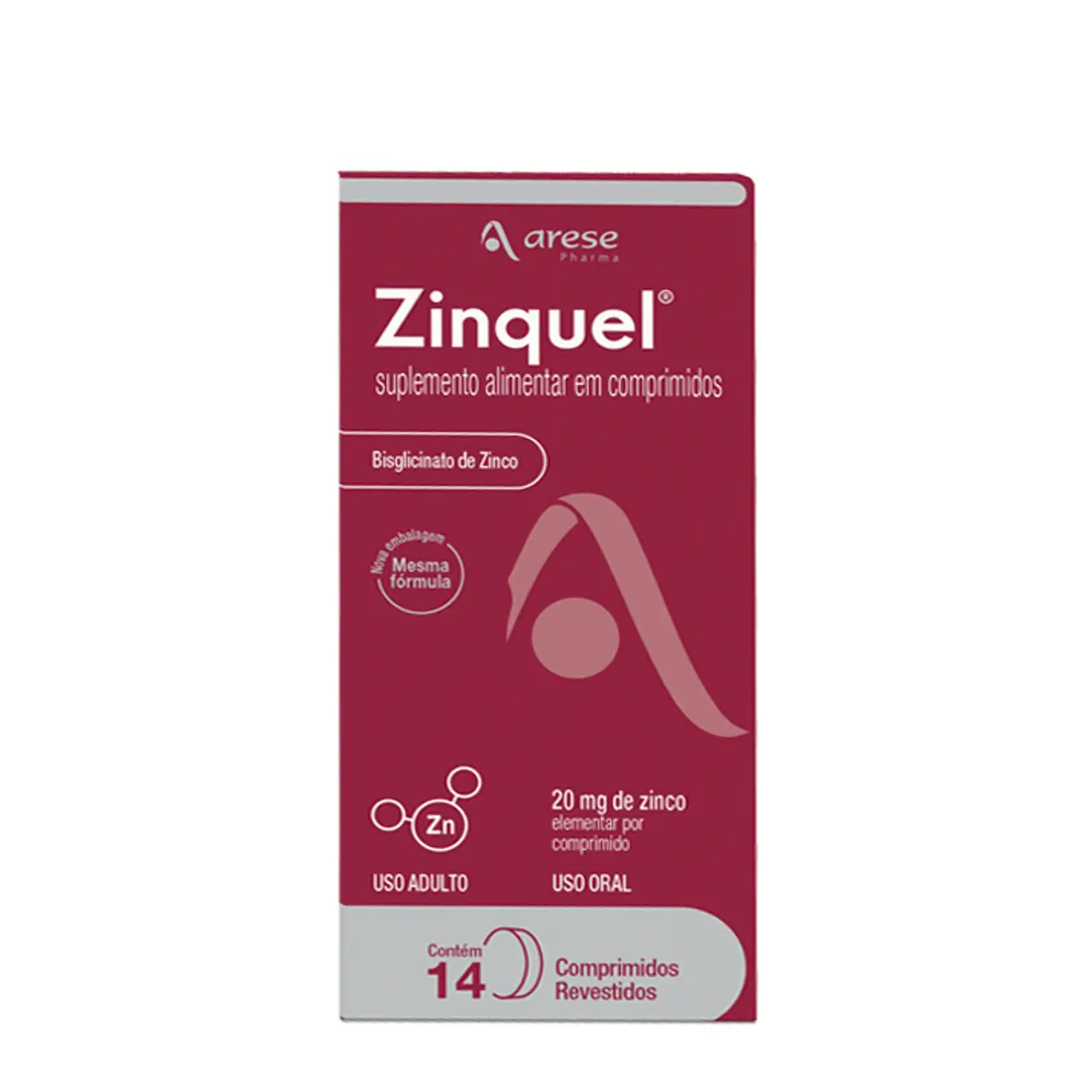 Zinquel 20 Mg 14 Comprimidos
