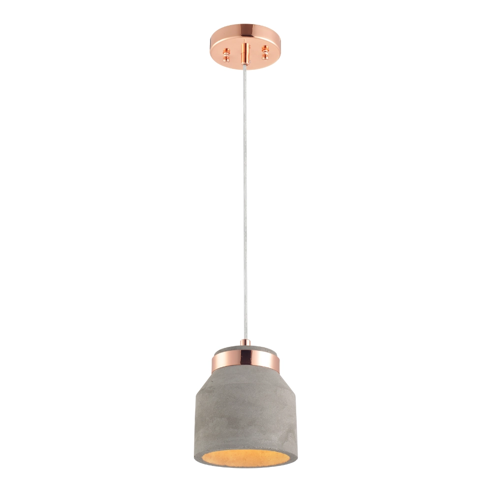 Pendente Avant Stove Cimento 13cm Cobre E27 Bivolt