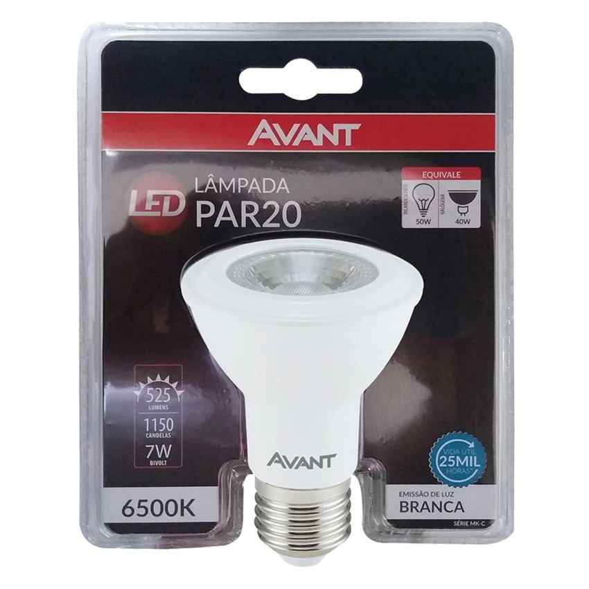 Lâmpada Led Par20 Branco Frio Avant