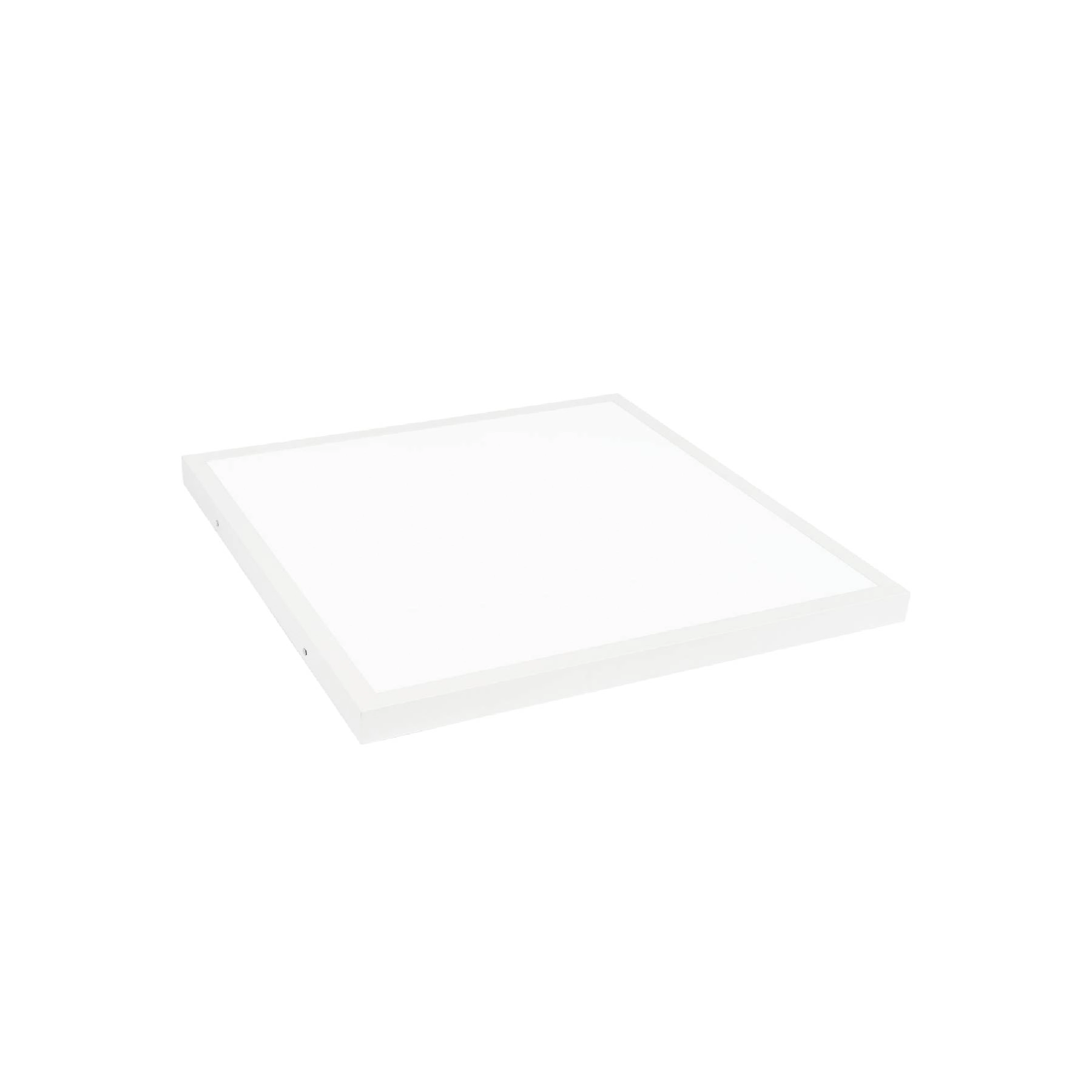 Painel de Led Sobrepor Quadrado Luz Amarela 45W 60x60cm 30cm Branco Bivolt
