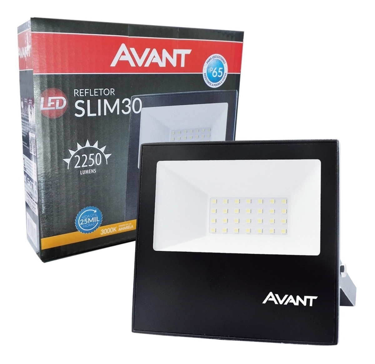 Refletor Led Slim 30 Am3000k Bivolt 2250