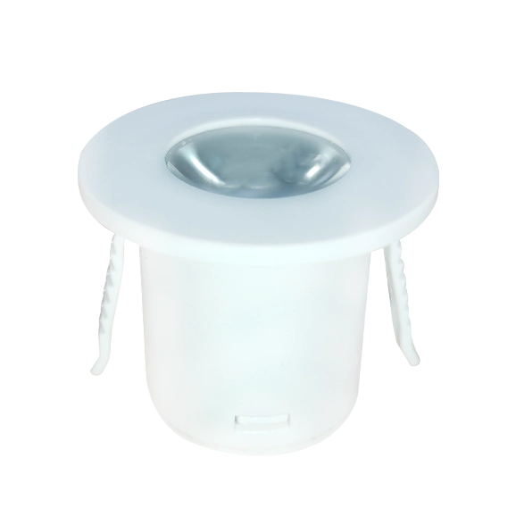 Mini Spot Led 1 5w Embutir Redondo Branco 2700k