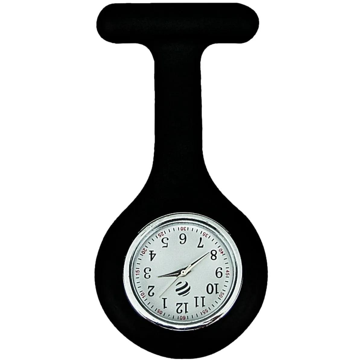 Relógio de Lapela em Silicone Incoterm Preto