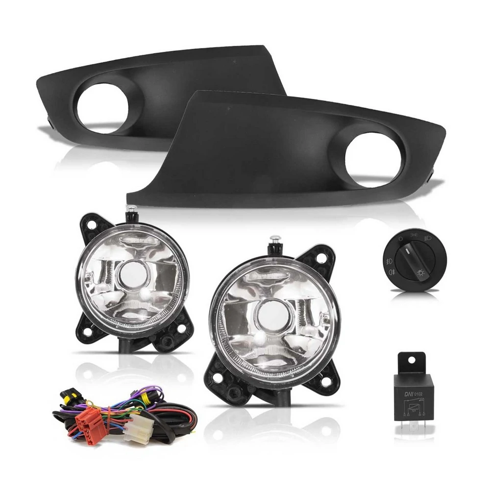 Kit Farol Auxiliar VOLKSWAGEN FOX Botão Redondo - AUTOMOTIVE IMPORTS BR302