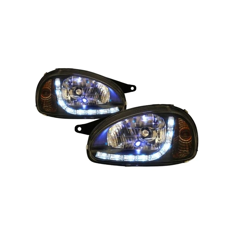 Farol Principal (Par) CHEVROLET - GM CORSA Máscara Negra com Led - AUTOMOTIVE IMPORTS ZN222201P