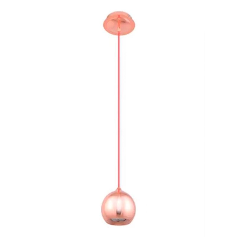 Pendente Pin Bella Cobre Ø13cm Para 1 Lâmpada Gu10 - Fh015a