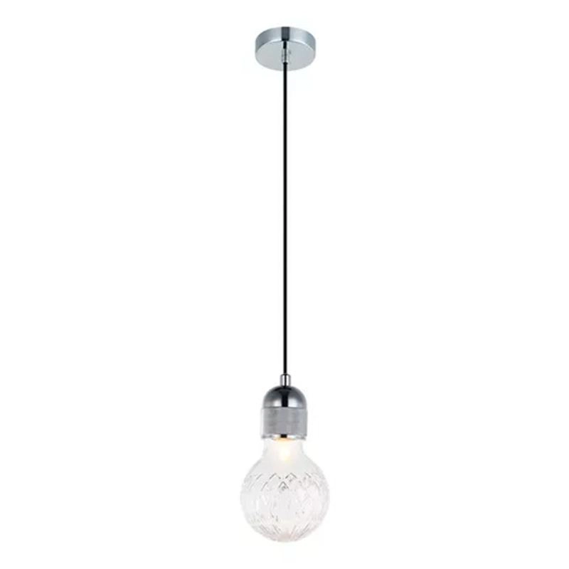 Pendente Em Metal Bella Cromado Para 1 Lâmpada Halopin G9 - Op053cr