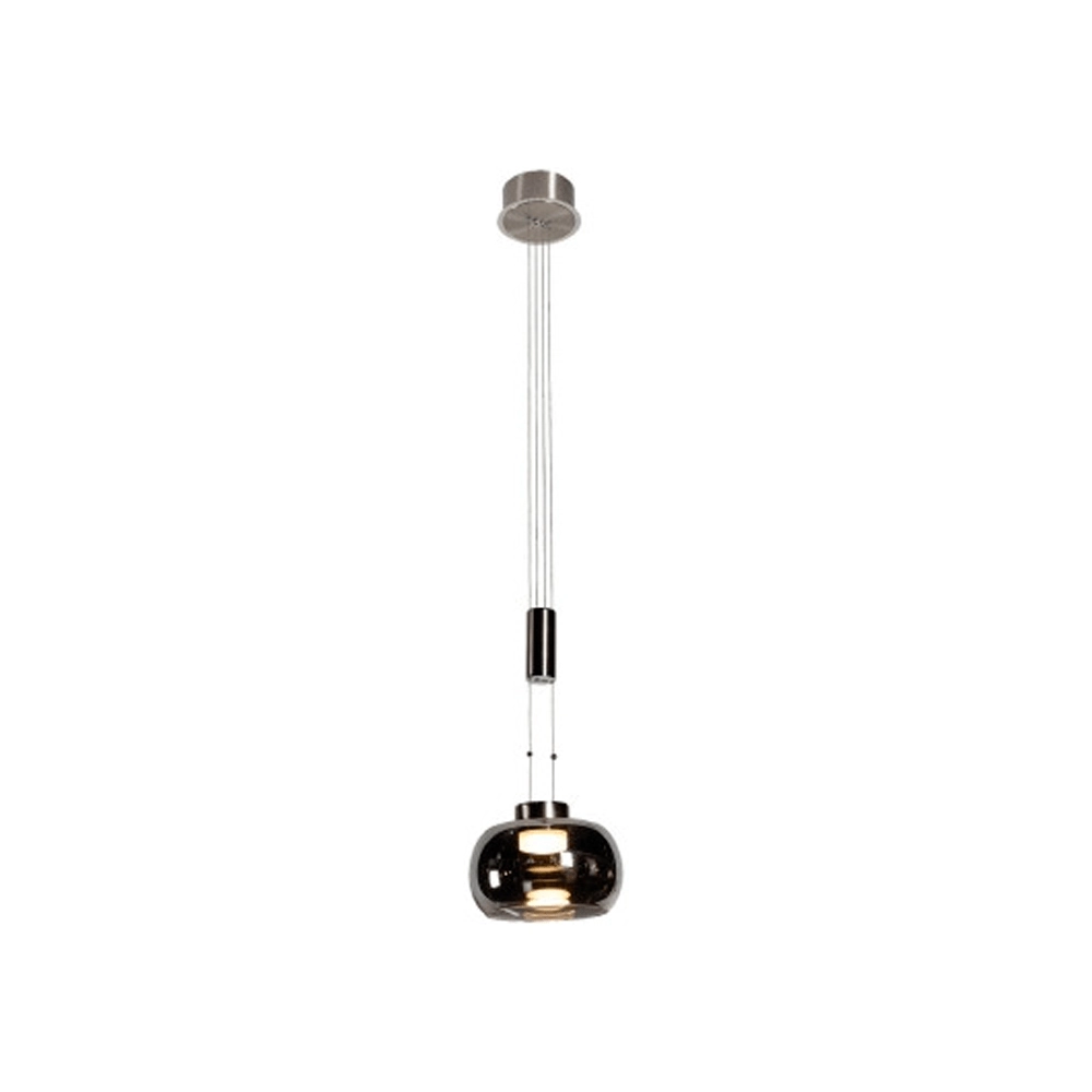 Pendente Bella Ioio Ø22 X 19cm Led 8 5w Fumê Bb008n