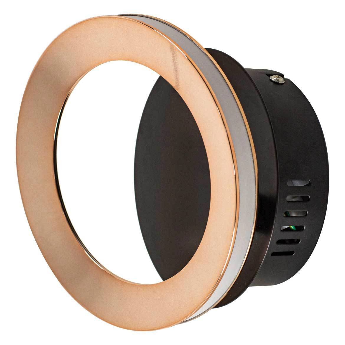 Arandela Ginga Rose Gold com Preto Led 6w Bb015 St2134