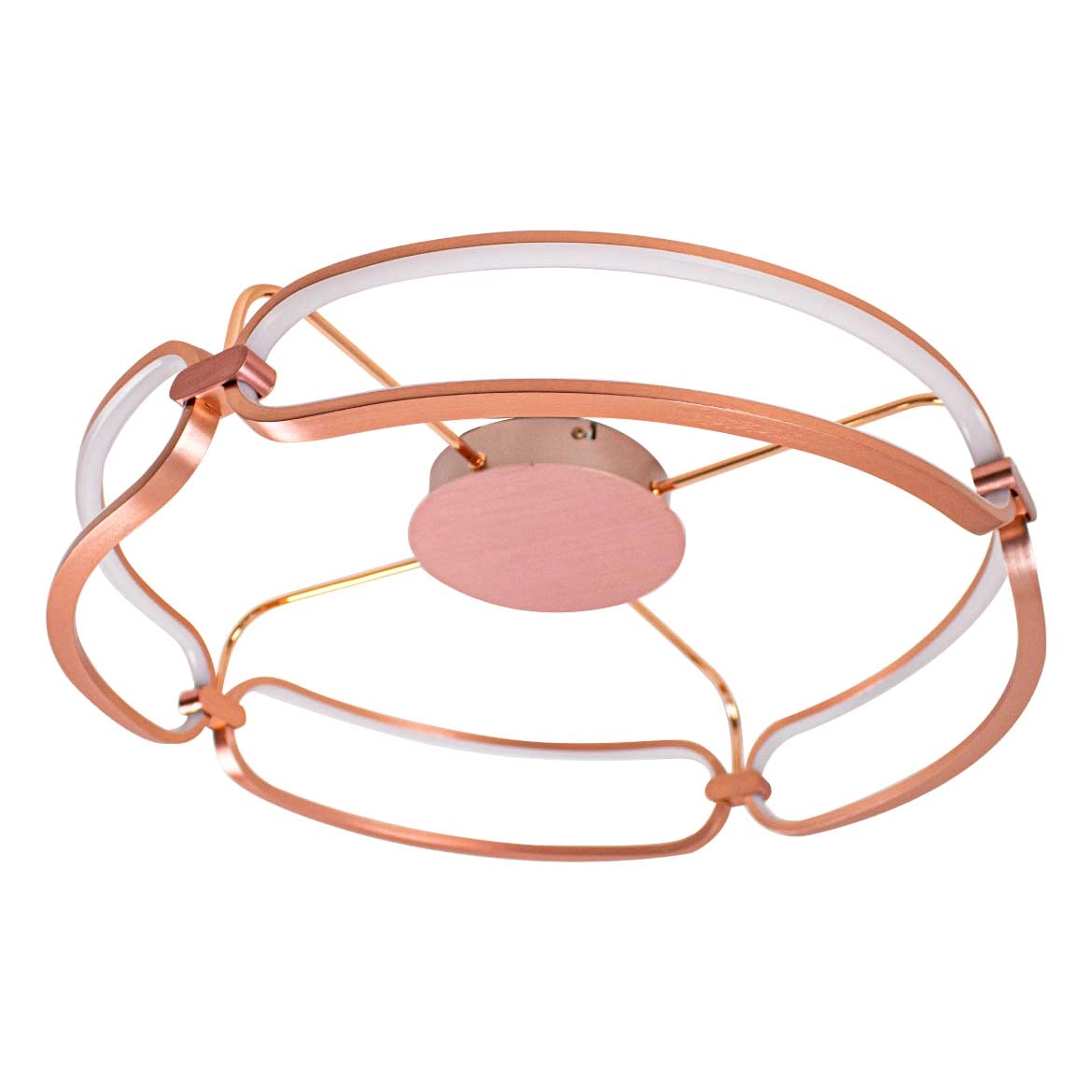 Plafon Lumina Rose Gold 60cm Led 45w Bb016le Bella St2131