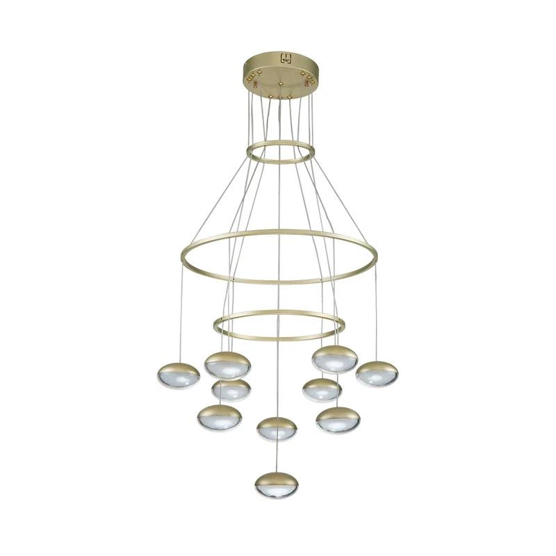 Pendente Ludique Gold Bella Para Salas E Quartos Led 50w 3000k Bivolt - Eg007
