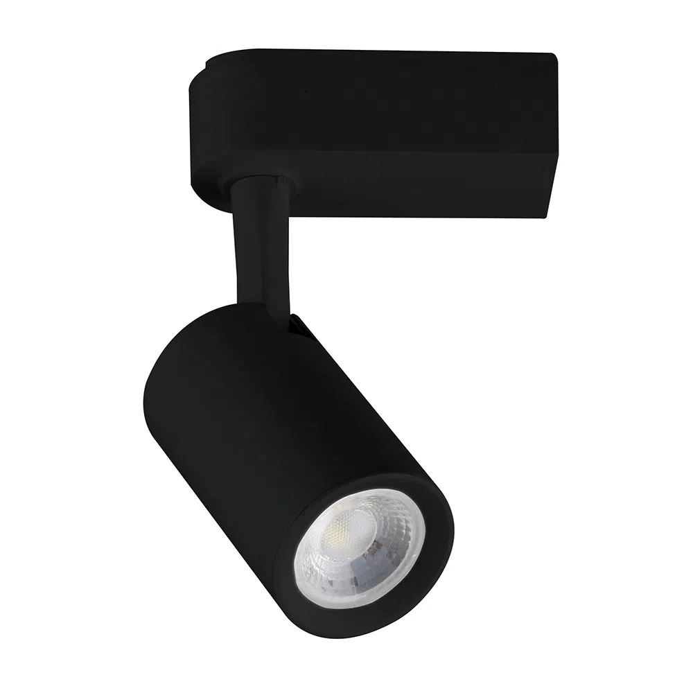 Spot Para Trilho Preto Led 5w 2700k Neo Dl143p5 Bella