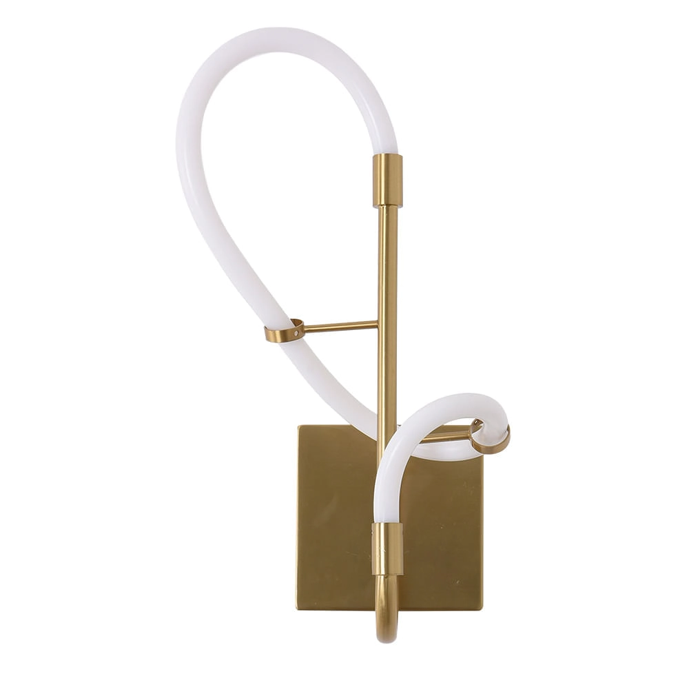 Arandela Bella Mantra Dourado 15x40cm 8w 2700k 600lm Oc013