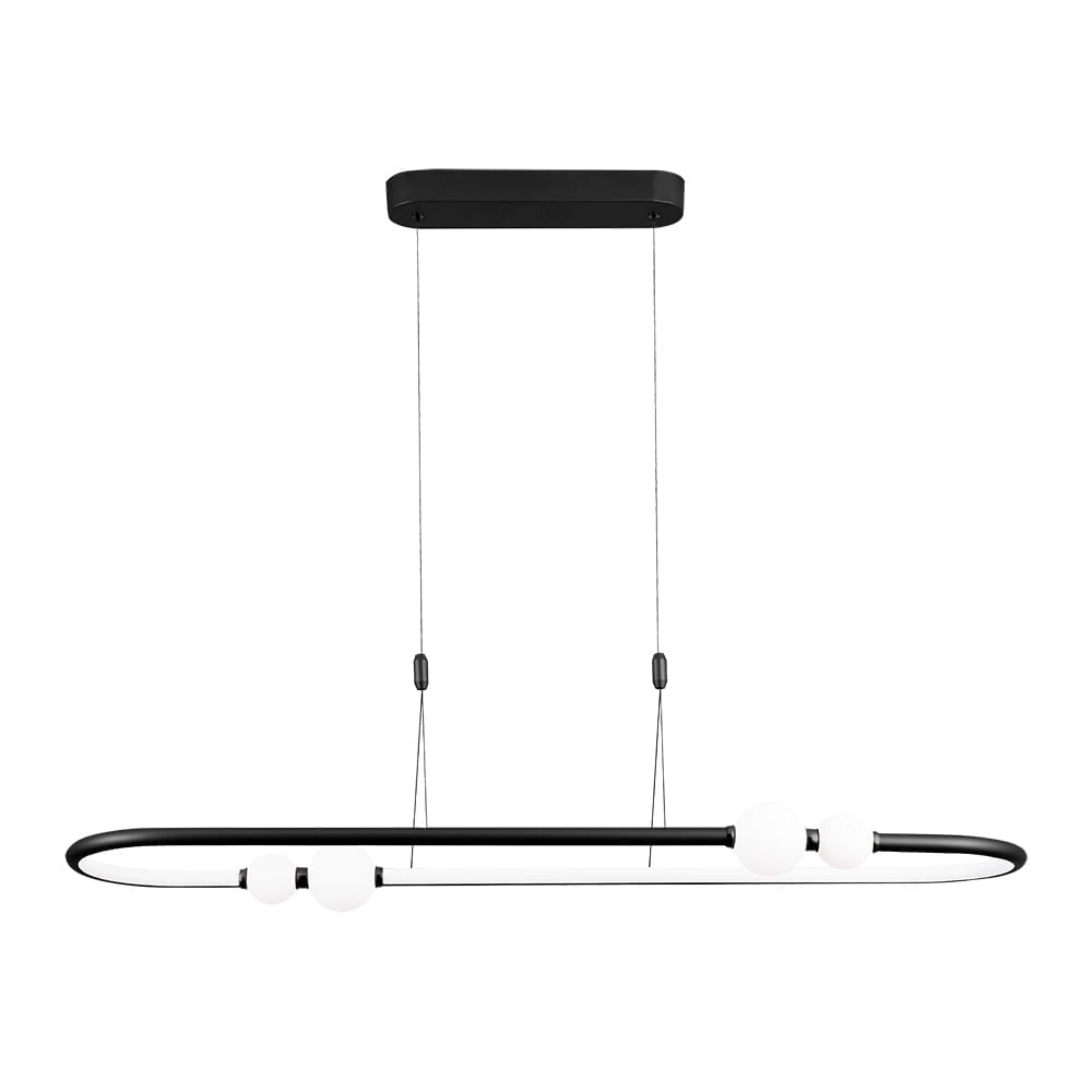 Pendente Bella Nebula Preto E Branco 105x28cm 42w 3000k 2100lm Dw006b