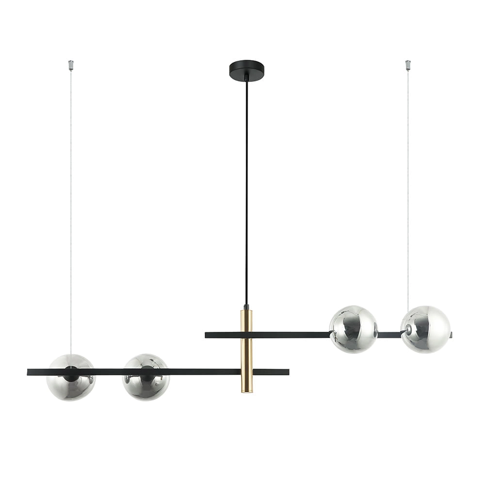 Pendente Bella Bambu Preto 104x31.5x22cm G9 100w Hl018