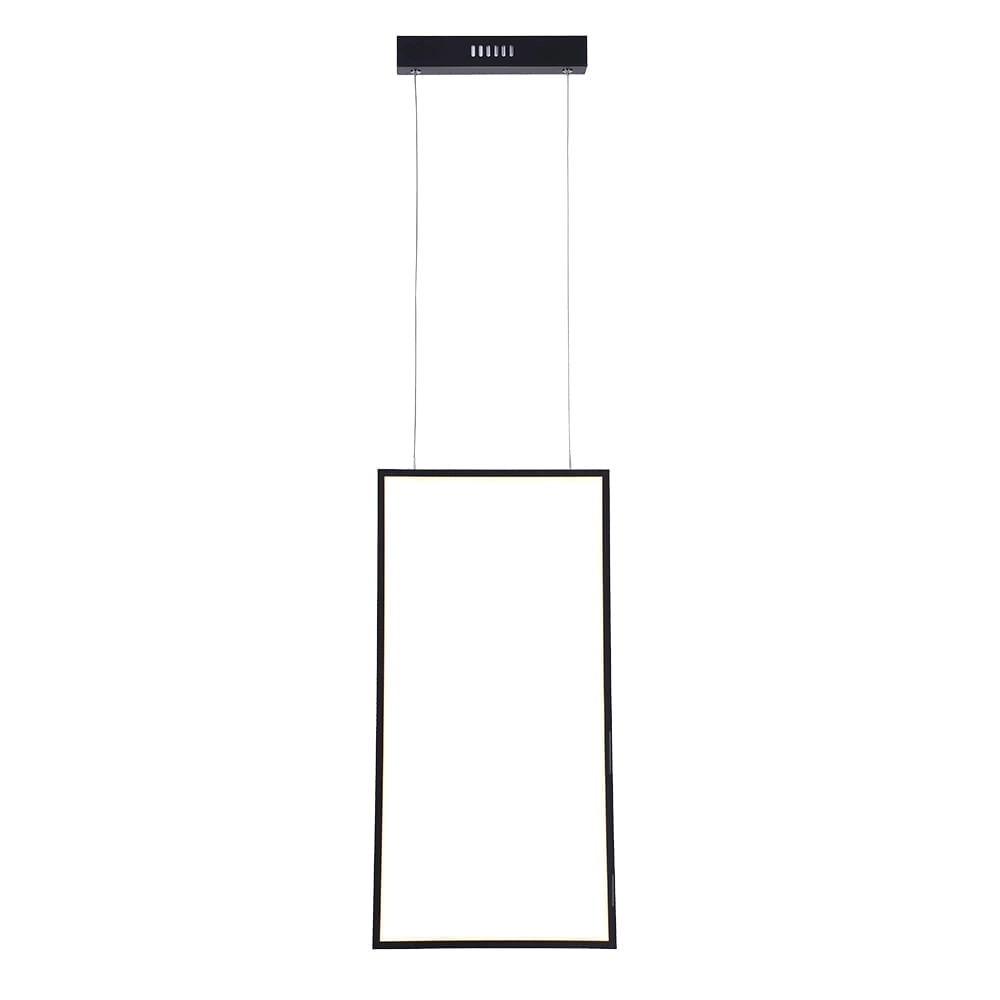 Pendente Bella Tec Preto 60x30x2cm 32w 3000k 1810lm Gd015b