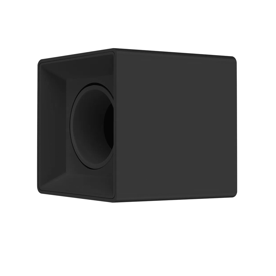 Plafon Spot De Sobrepor Box Mr16 Dicroica Quadrado Recuado Preto Dl145b Bella