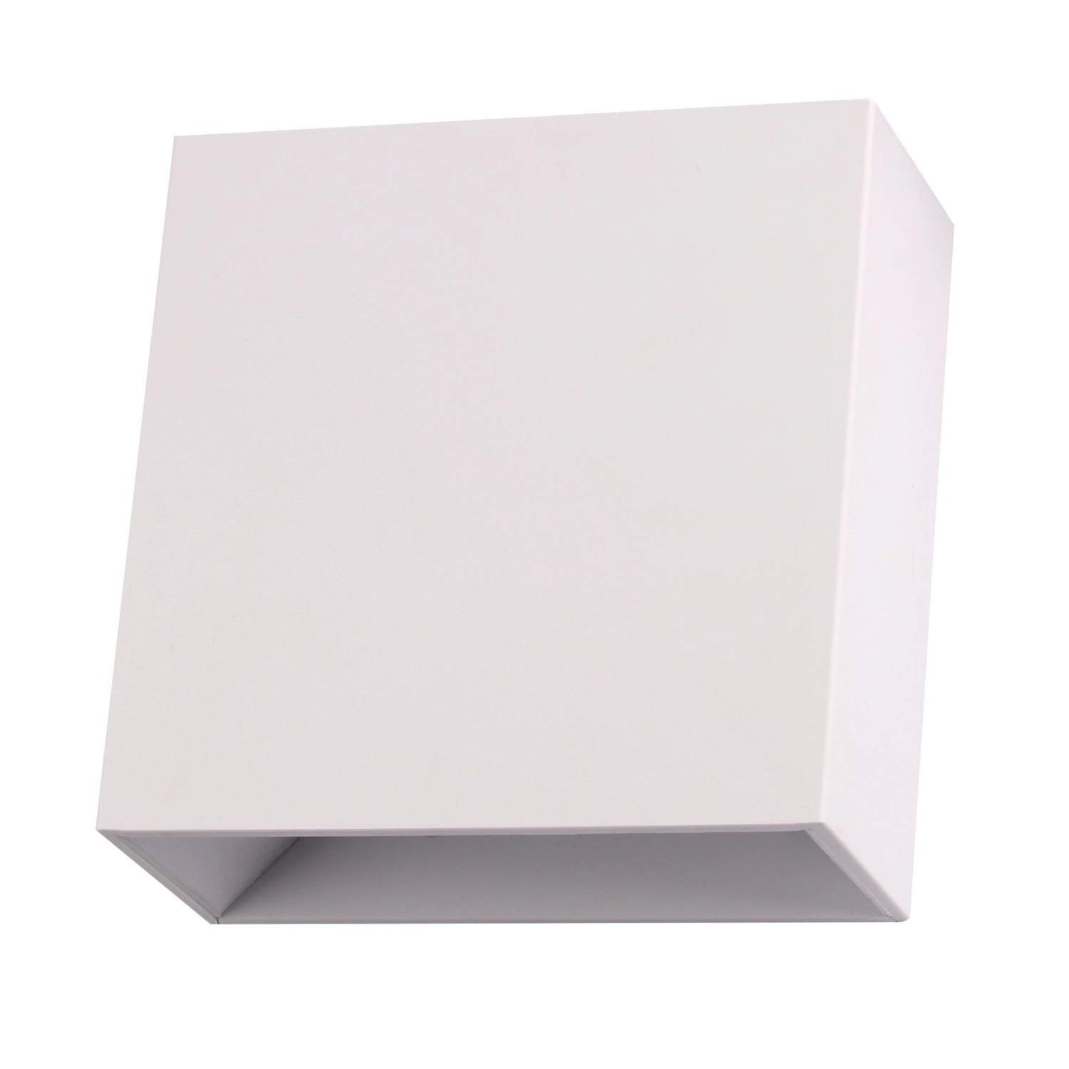 Arandela Cubo (l)12cm (c)12cm (a)5,2cm 1xled Integrado 4w 3000k 260lm Ip65 Branco