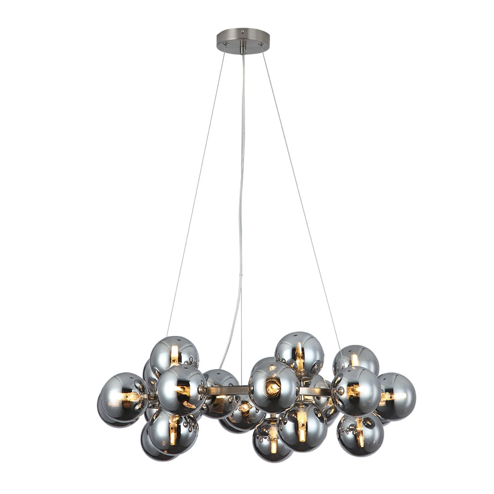 Pendente Bella Halo Nickel E Cromado 69.5x24cm 25xg9 700w Jo005nk