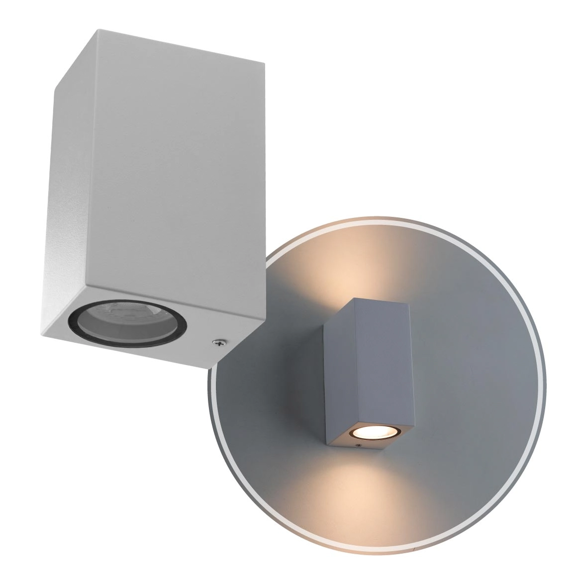 Arandela Dots Square Branca P/ 2 Led Mr16 Bella Iluminação St2816