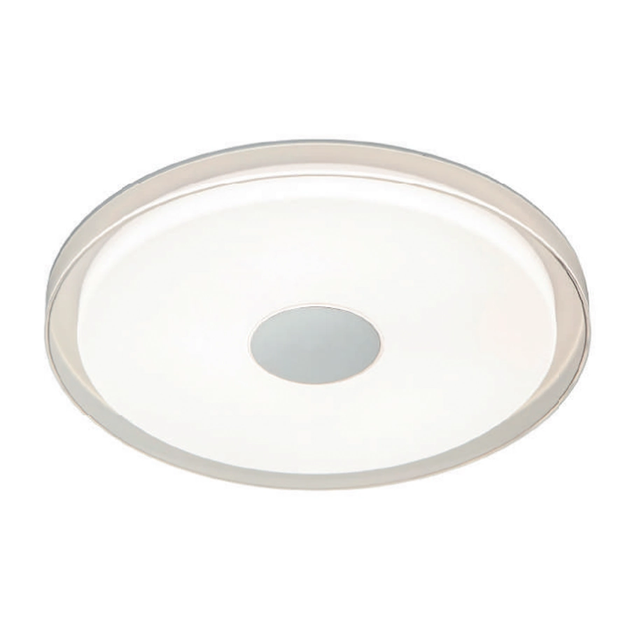 Plafon Bella Domo Bd008c Led 48w 3.000k Prata E Acrilico