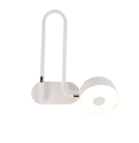 Arandela Bella Muffin Gn004s Led 12w 3000k Articulável Metal Branco