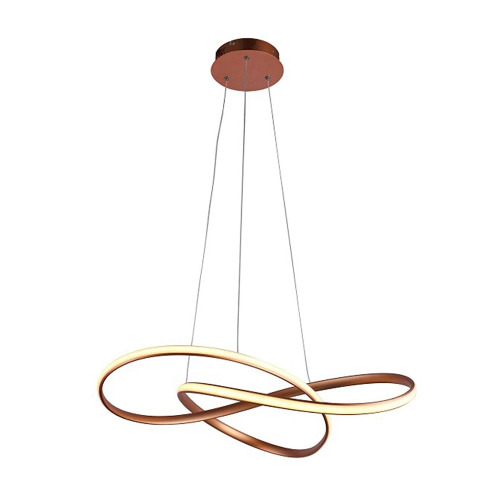 Pendente Atom Cobre Rose 63cm Led 36w 3000k Bivolt Hm019e Bella