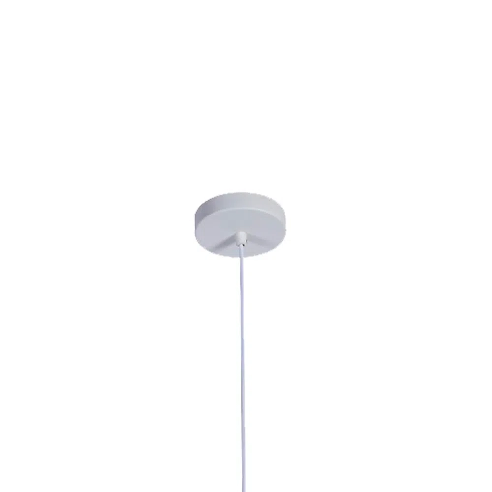 Pendente Set Branco E Nickel (d)18cm (a)41,5cm 1x40w E27