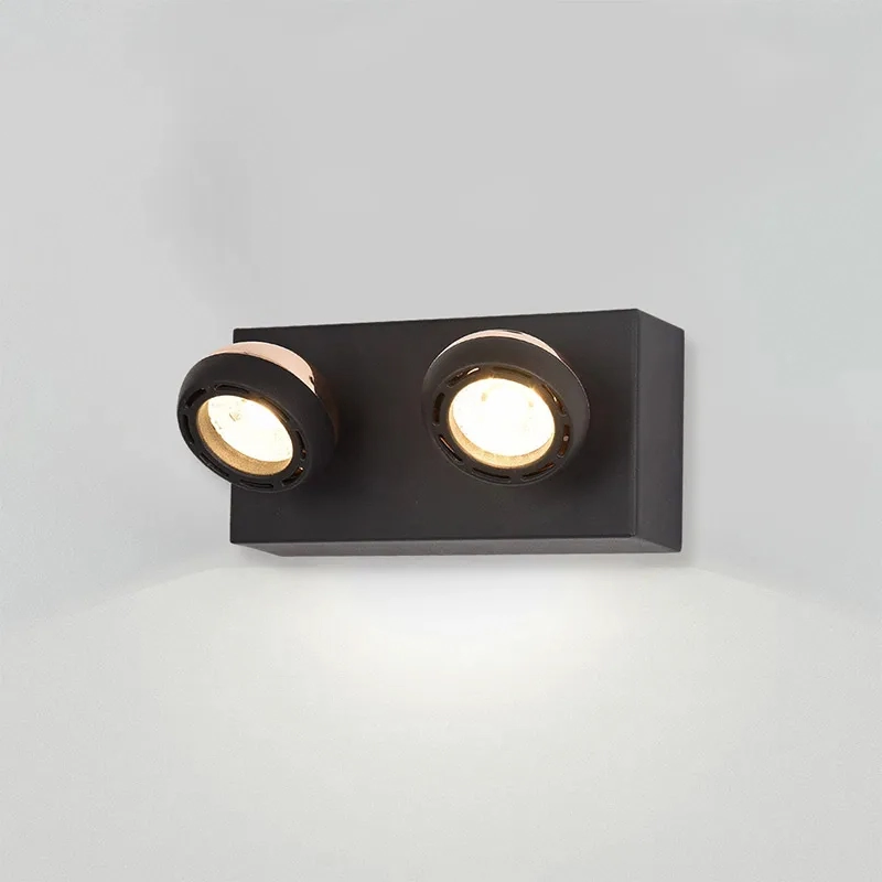 Arandela Oto Preto E Rose Gold Led 10w 3000k Bivolt Kw007 Bella