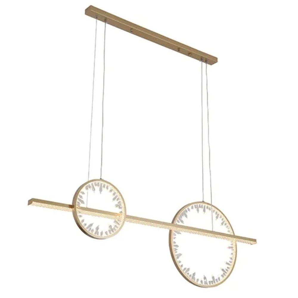 Pendente Bella Milenium Oc026 Led 54w 3.000k Dourado