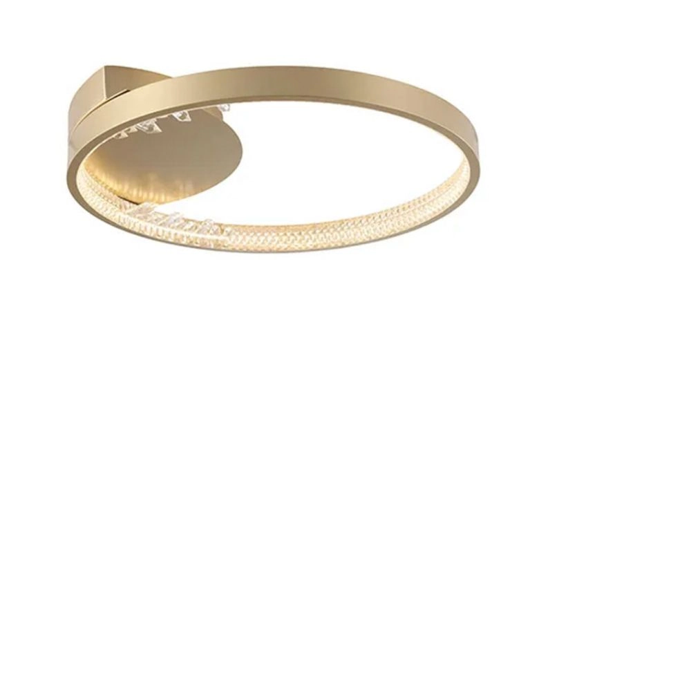 Plafon Milenium Dourado (d)40cm (a)7cm  1x23w 3000k 1725lm Led